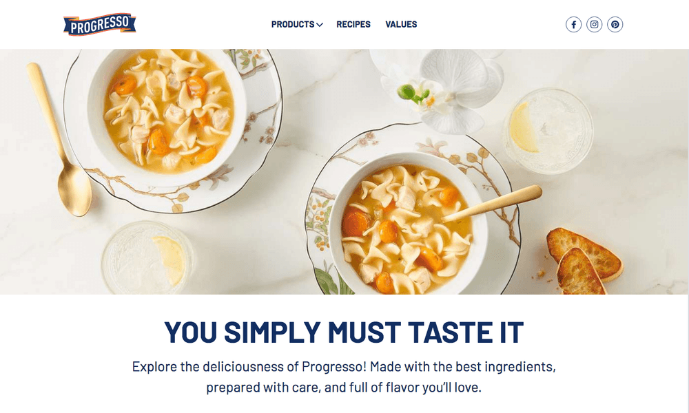 Hero image of Progresso.com